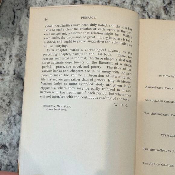 The Making of English Literature William H. Crawshaw 1907 Anglo-Saxon Antique - Picture 11 of 16